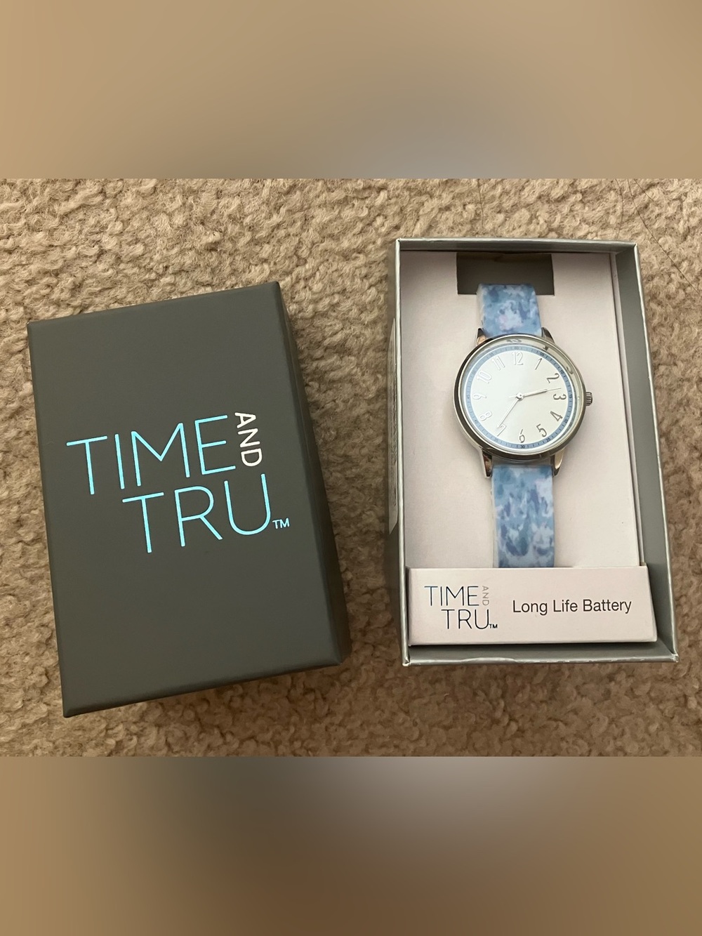 🐟 Time and Tru light blue silicone casual watch 🐟